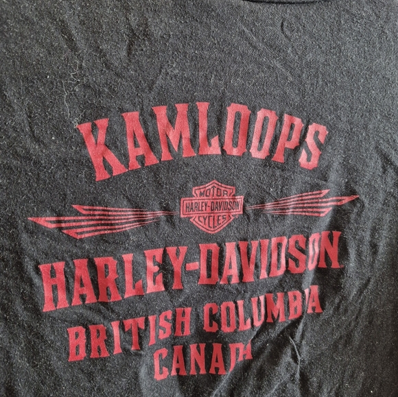 Harley Davidson Womems Medium Long Sleeve Tshirt Thimbholes Y2K - Picture 6 of 6